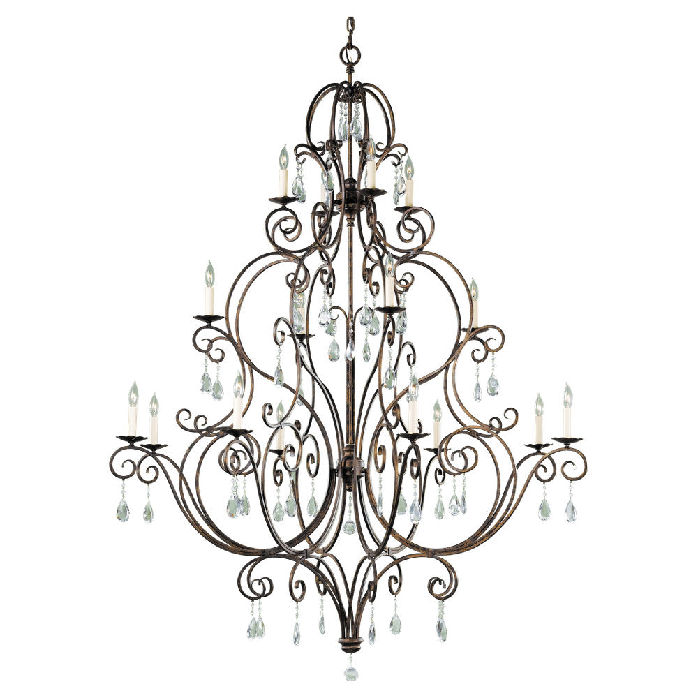 Murray Feiss 16 Bulb Mocha Bronze Chandelier - Multi - C140-F2110/8+4+4MBZ