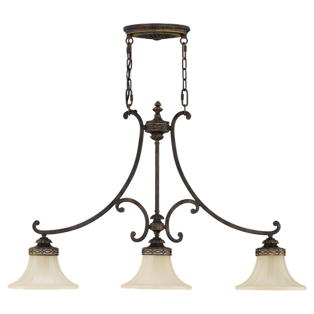 Murray Feiss 3 Bulb Walnut Chandelier - C140-F2218/3WAL