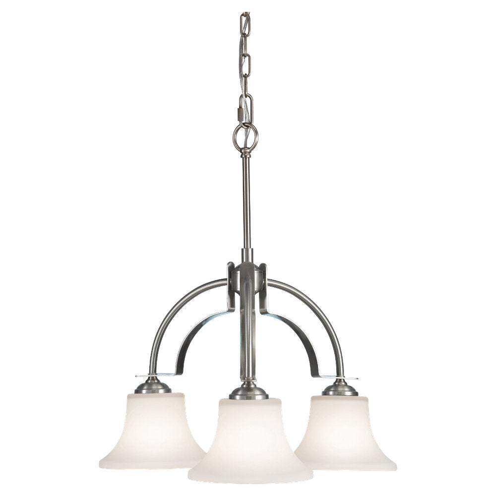 Murray Feiss 3 Bulb Brushed Steel  Chandelier - C140-F2250/3BS