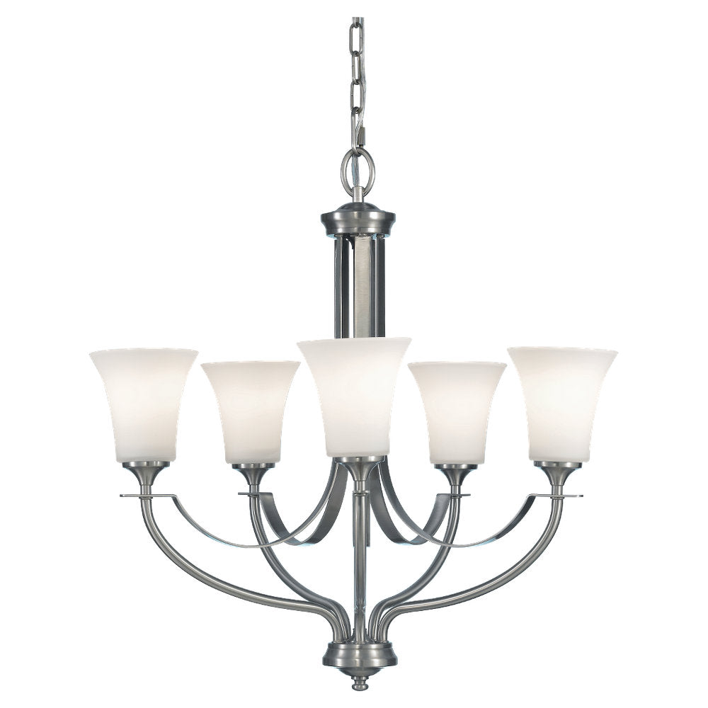 Murray Feiss 5 Bulb Brushed Steel  Chandelier - C140-F2252/5BS