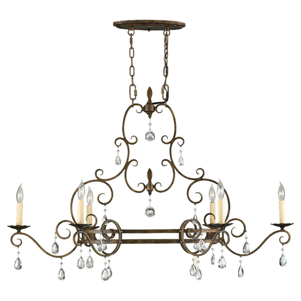 Murray Feiss 6 Bulb Mocha Bronze Chandelier - C140-F2304/6MBZ