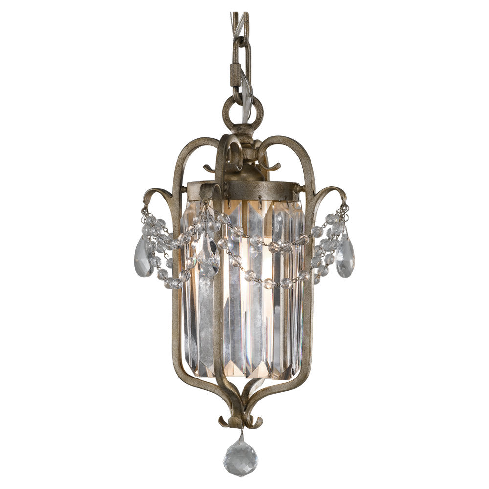 Murray Feiss 1 Bulb Gilded Silver Chandelier - C140-F2474/1GS