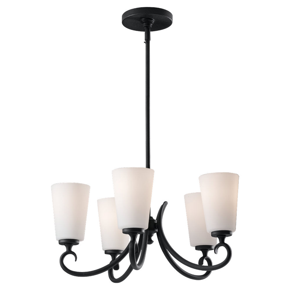 Murray Feiss 5 Bulb Black Chandelier - C140-F2535/5BK