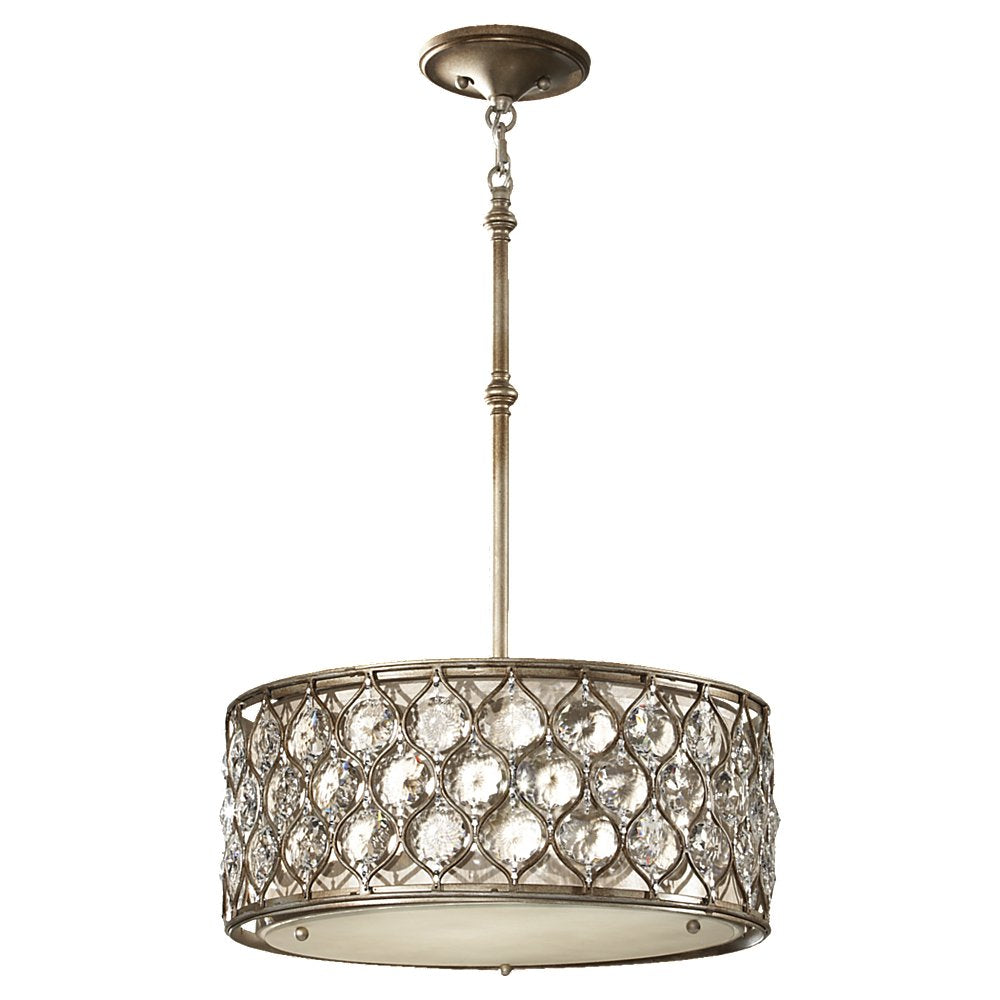 Murray Feiss 3 Bulb Burnished Silver Chandelier - C140-F2568/3BUS