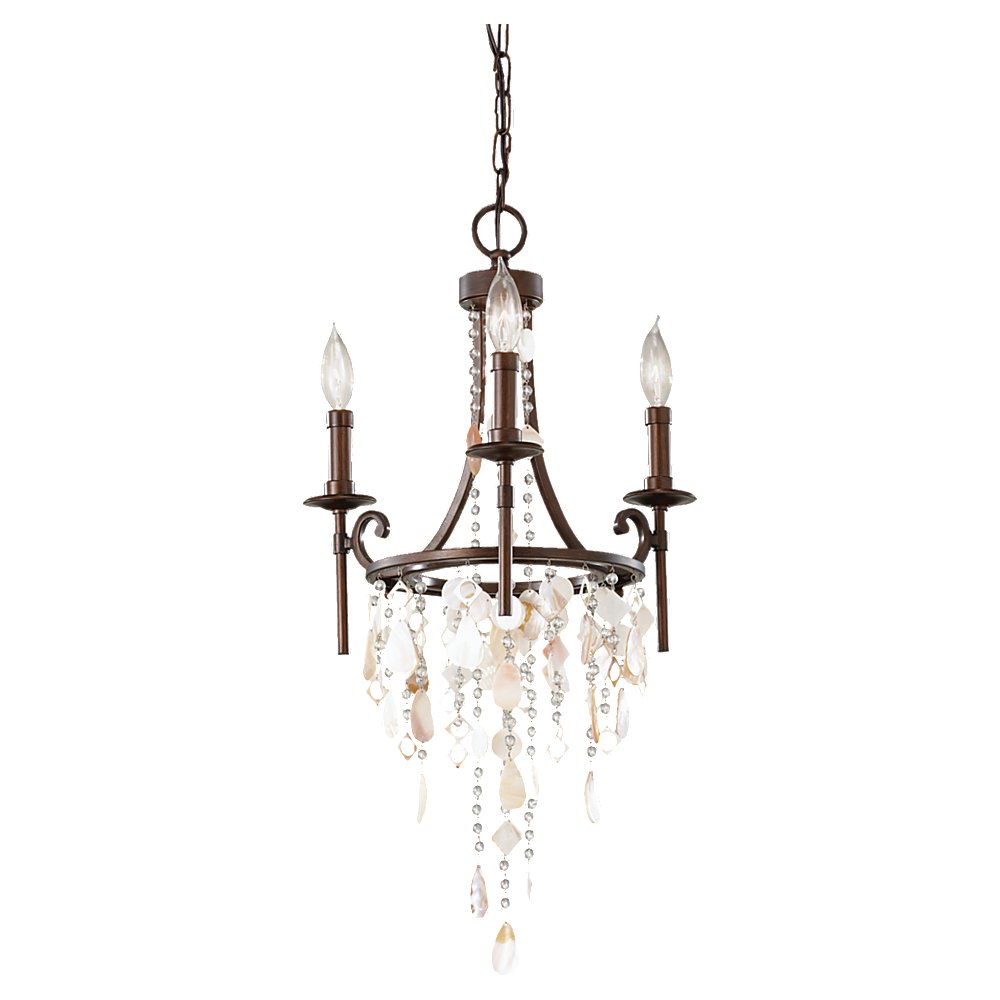 Murray Feiss 3 Bulb Heritage Bronze Chandelier - C140-F2662/3HTBZ