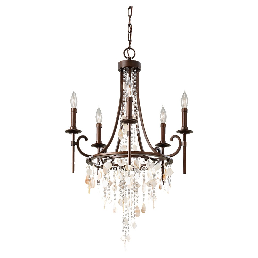 Murray Feiss 5 Bulb Heritage Bronze Chandelier - C140-F2663/5HTBZ
