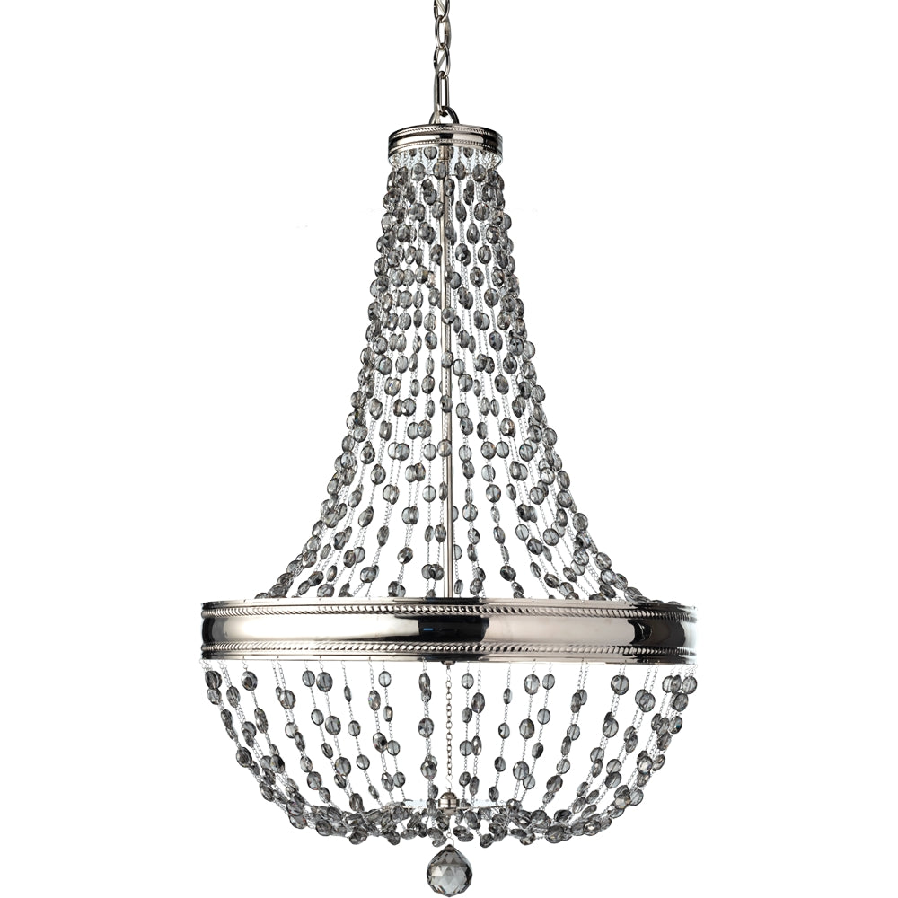 Murray Feiss 8 Bulb Polished Nickel Chandelier - C140-F2810/8PN