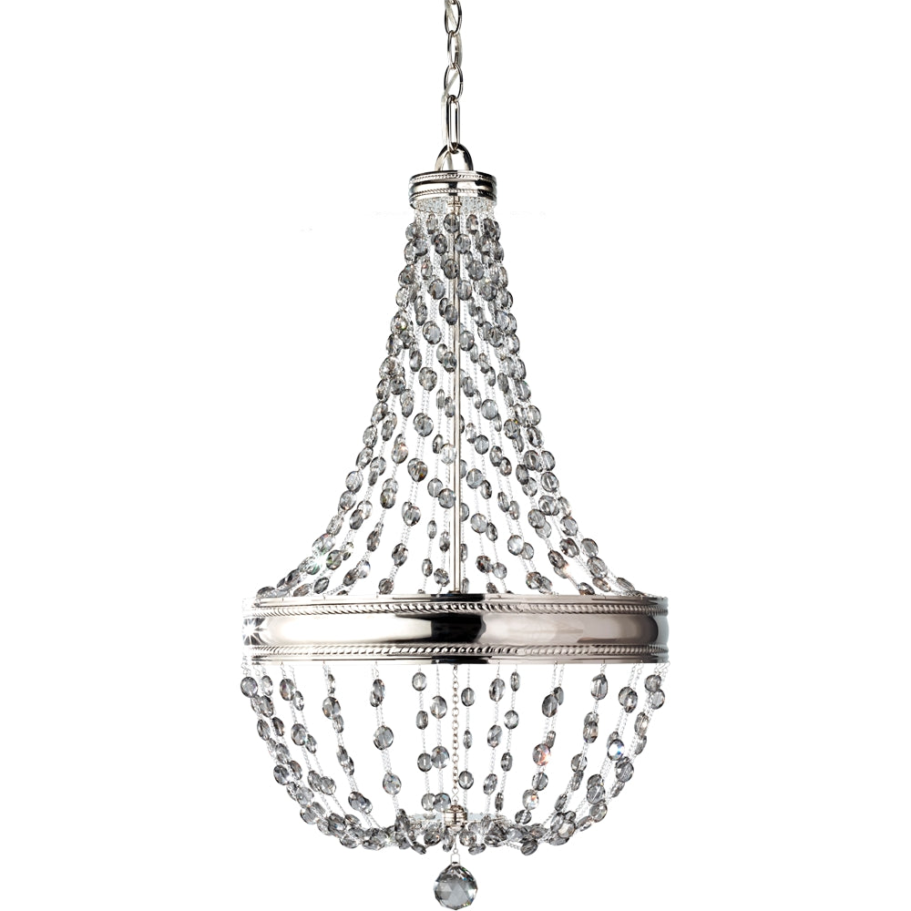 Murray Feiss 6 Bulb Polished Nickel Chandelier - C140-F2811/6PN