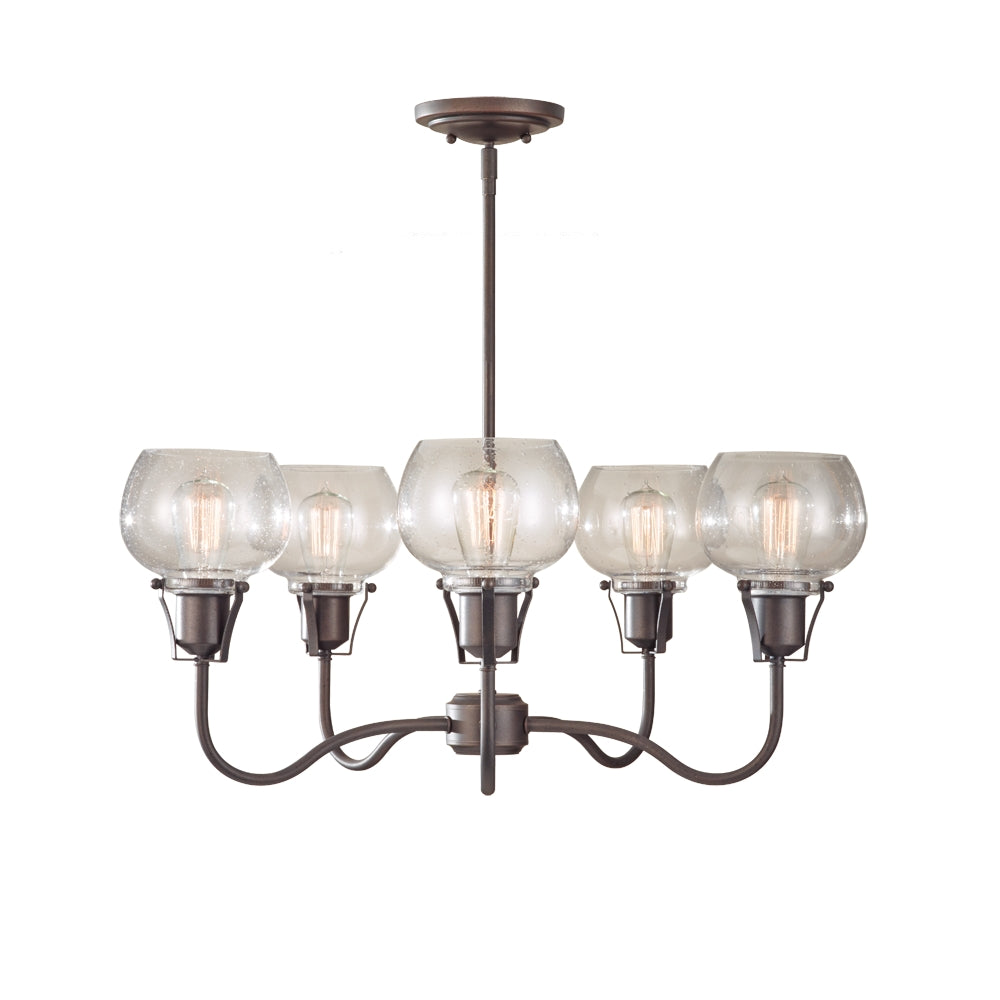 Murray Feiss 5 Bulb Rustic Iron Chandelier - C140-F2824/5RI