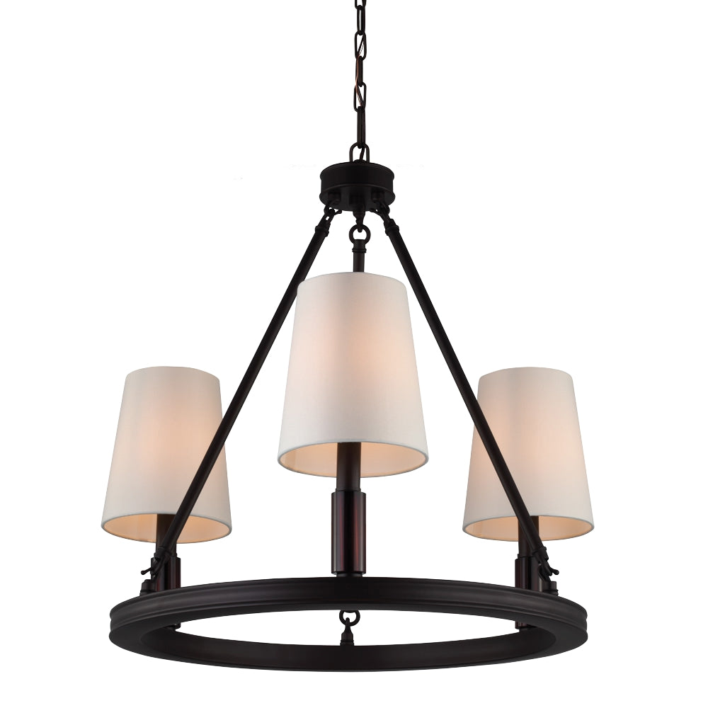 Murray Feiss 3 Bulb Oil Rubbed Bronze Chandelier - C140-F2921/3ORB