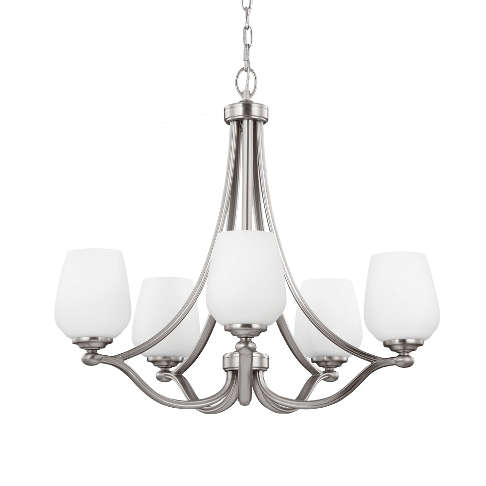 Murray Feiss 5 - Light Chandelier Satin Nickel - C140-F2960/5SN