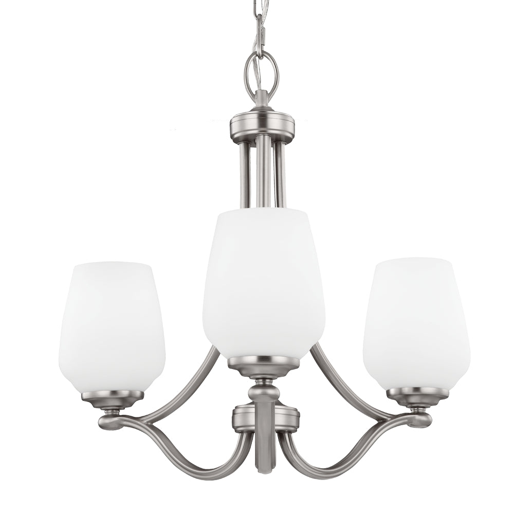 Murray Feiss 3 - Light Chandelier Satin Nickel - C140-F2963/3SN