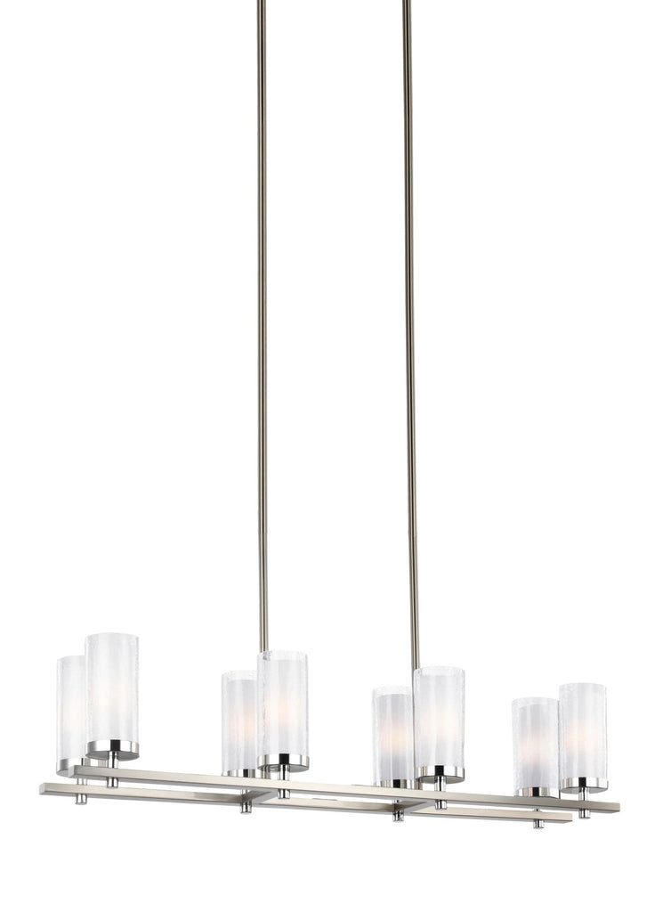 Murray Feiss 8 - Light Island Chandelier Satin Nickel / Chrome - C140-F2986/8SN/CH