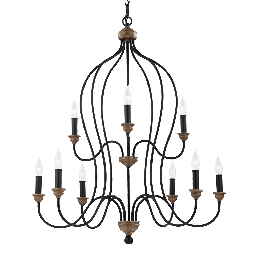 Murray Feiss 9 - Light Chandelier - C140-F2999/9DWZ/WO