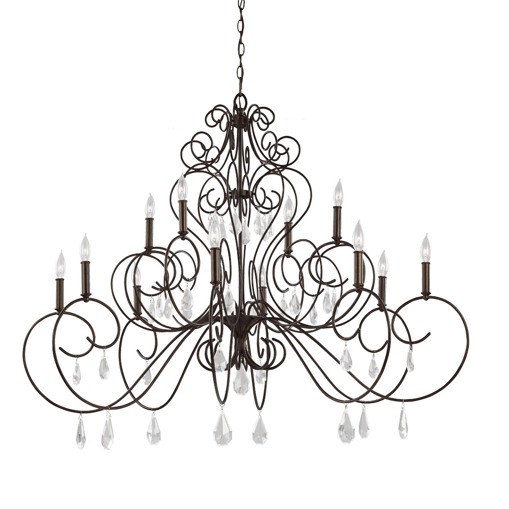 Murray Feiss 12 - Light Chandelier - C140-F3043/12BNB