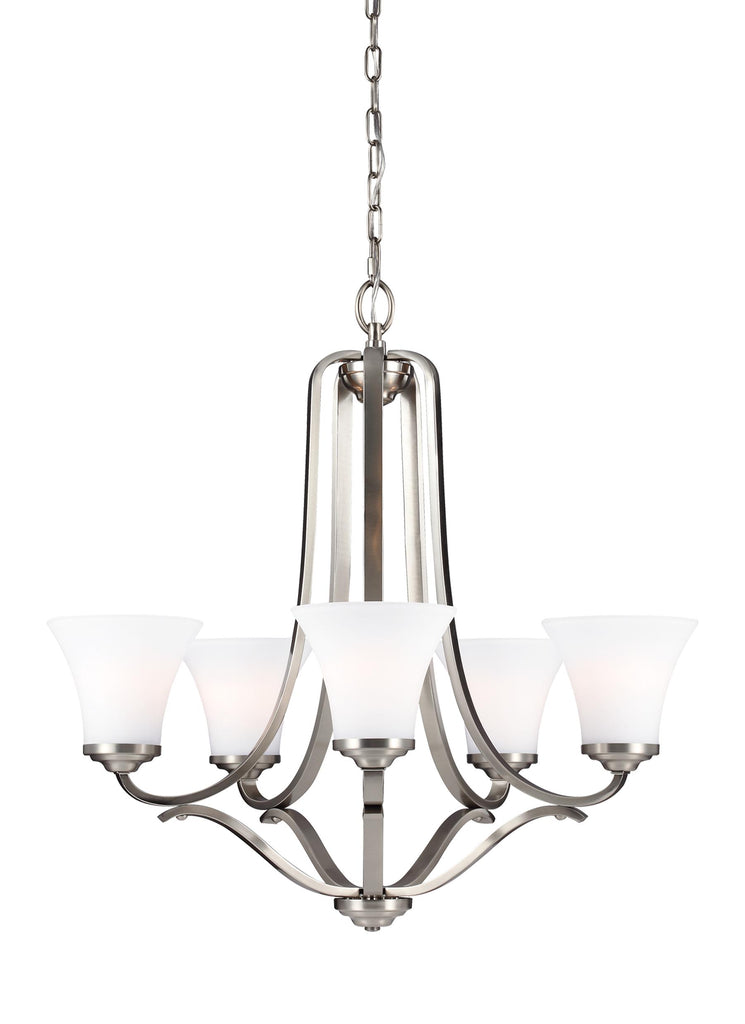Murray Feiss 5 - Light Chandelier Satin Nickel - C140-F3065/5SN