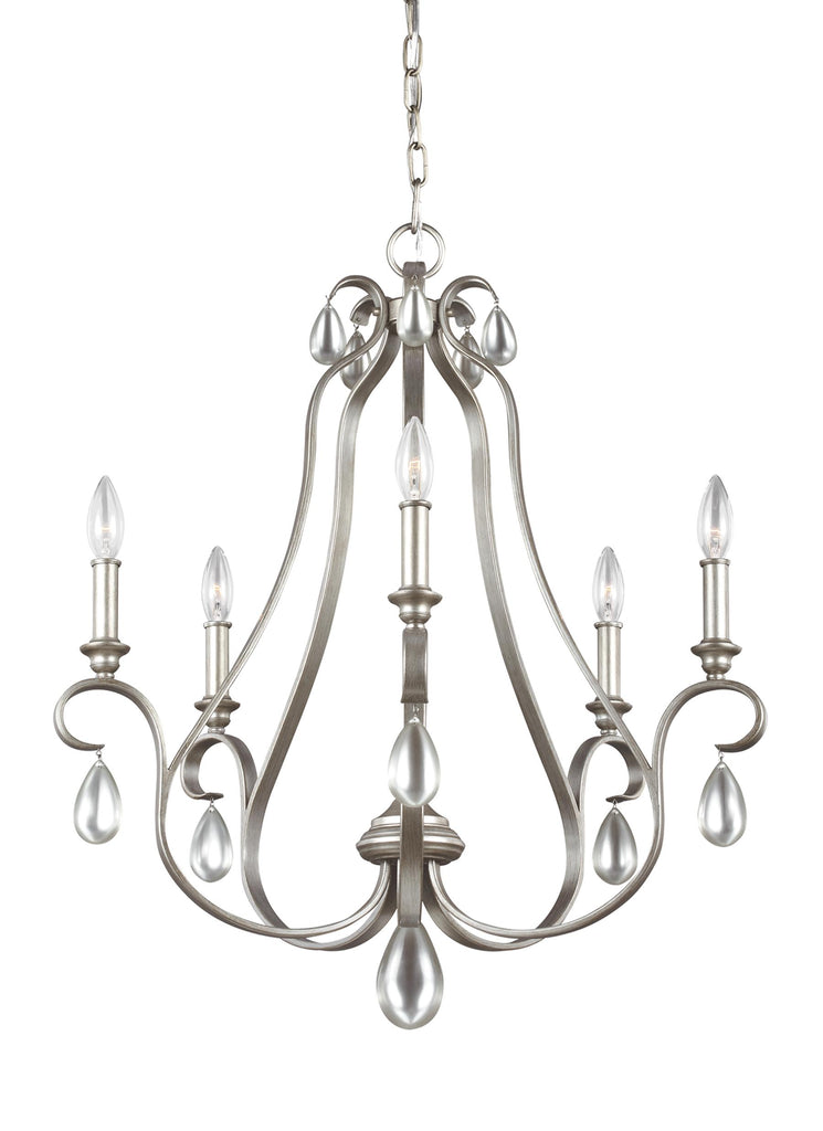 Murray Feiss 5 - Light Chandelier Sunrise Silver - C140-F3070/5SRS