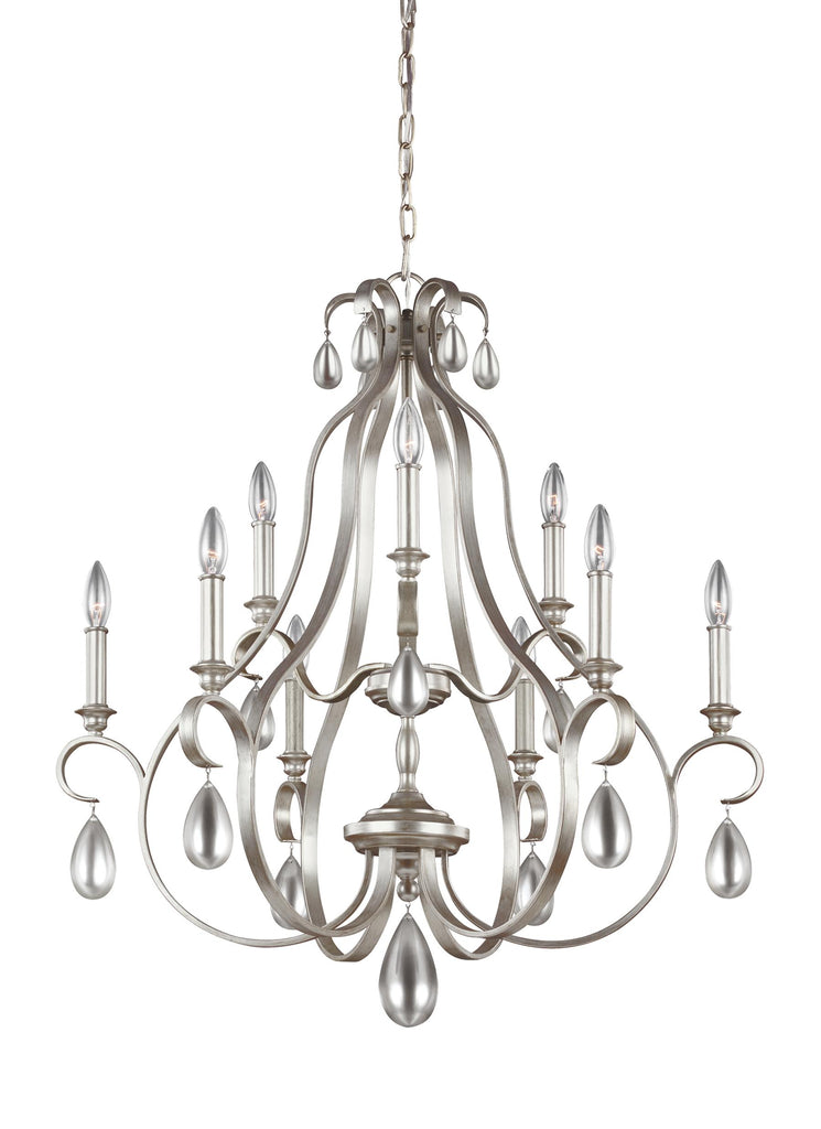 Murray Feiss 9 - Light Chandelier Sunrise Silver - C140-F3071/9SRS