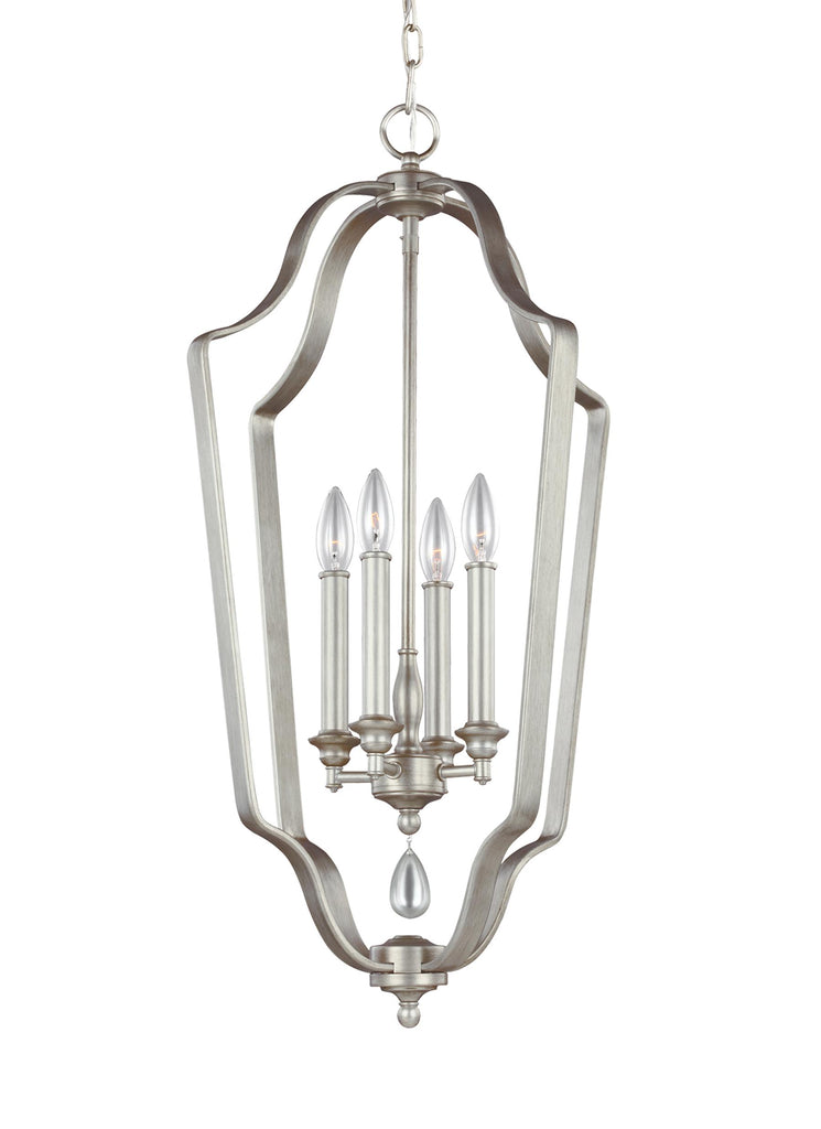 Murray Feiss 4 - Light Foyer Chandelier Sunrise Silver - C140-F3072/4SRS