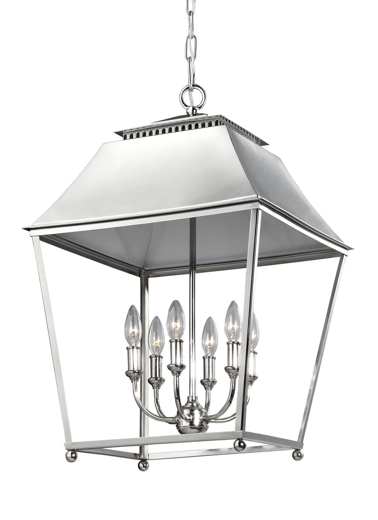 Murray Feiss 6 - Light Foyer Pendant Polished Nickel - C140-F3090/6PN
