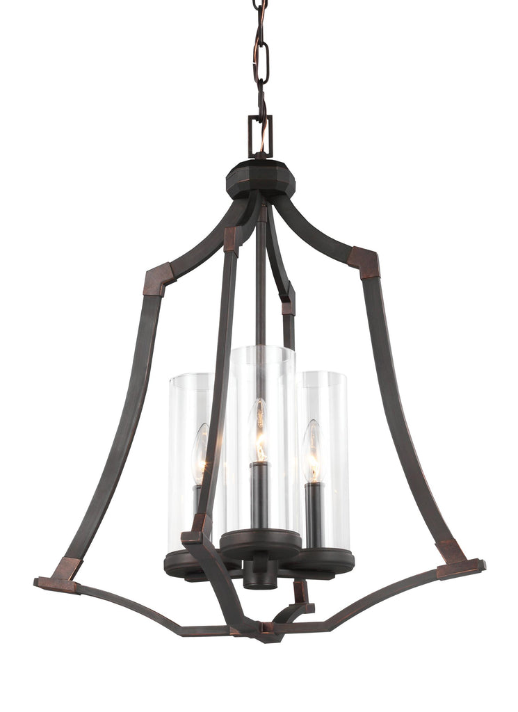Murray Feiss 3 - Light Foyer Chandelier Dark Antique Copper / Antique Copper - C140-F3110/3DAC/AC