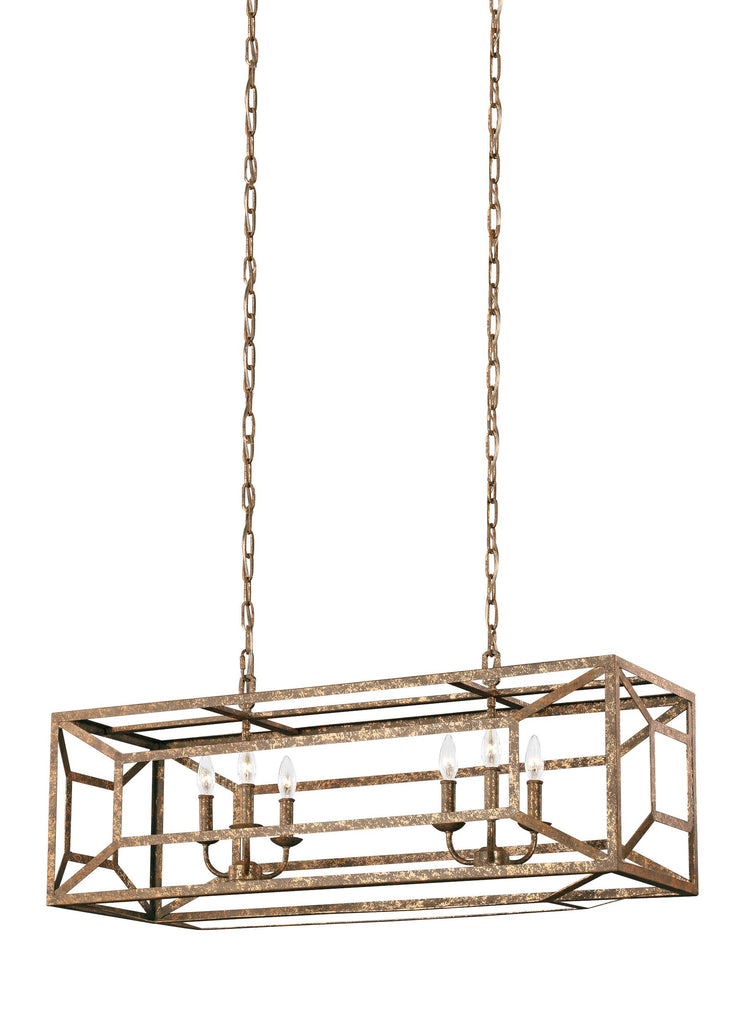 Murray Feiss 6 - Light Island Chandelier - C140-F3173/6DSGL