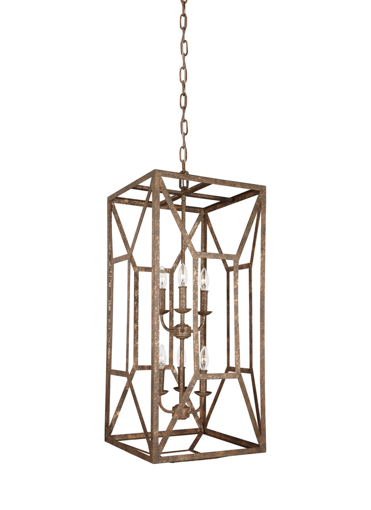 Murray Feiss 6 - Light Foyer Chandelier - C140-F3174/6DSGL