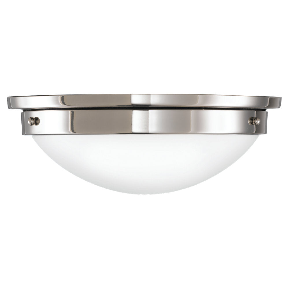 Murray Feiss 2 Bulb Polished Nickel Flushmount - C140-FM228PN
