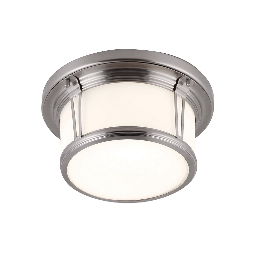 Murray Feiss 2 Bulb Brushed Steel Flushmount - C140-FM387BS