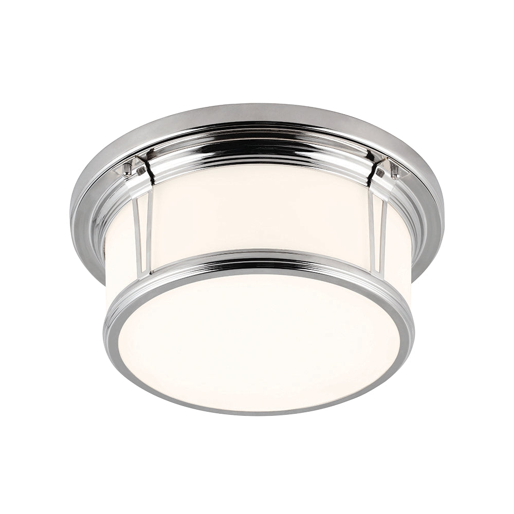 Murray Feiss 2 Bulb Polished Nickel Flushmount - C140-FM388PN