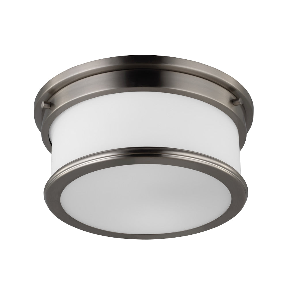 Murray Feiss 2 Bulb Brushed Steel Flushmount - C140-FM399BS