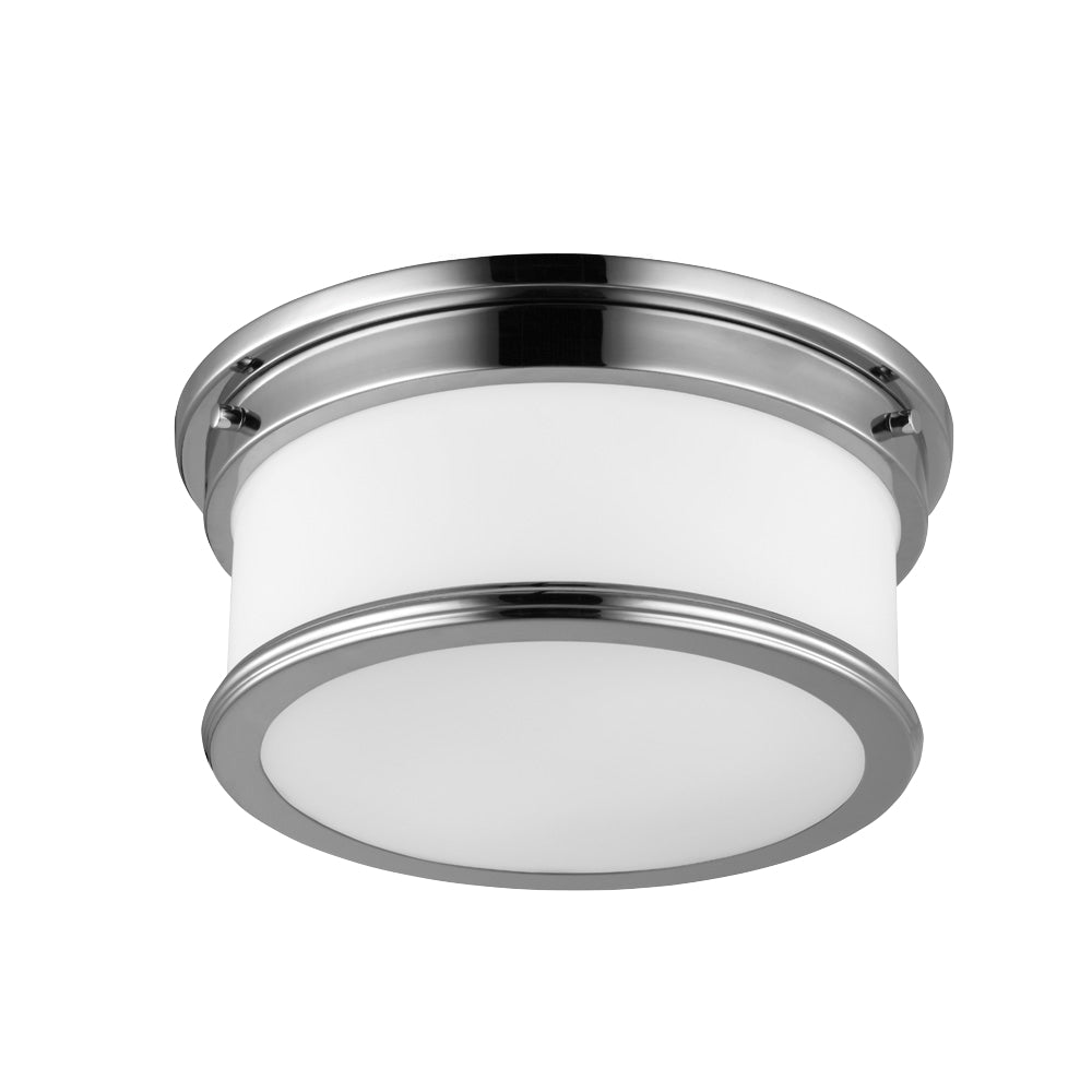 Murray Feiss 2 Bulb Polished Nickel Flushmount - C140-FM399PN
