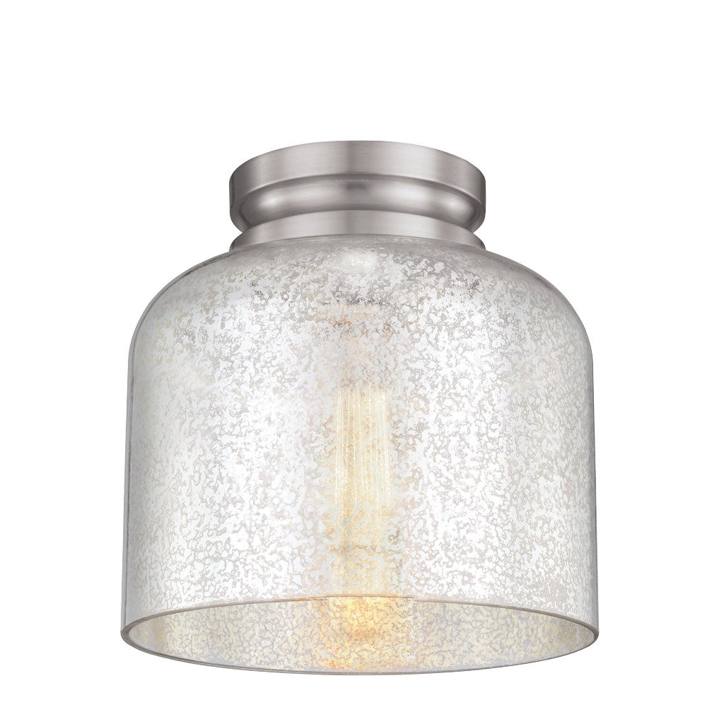 Murray Feiss 1 Bulb Brushed Steel Flushmount - C140-FM408BS