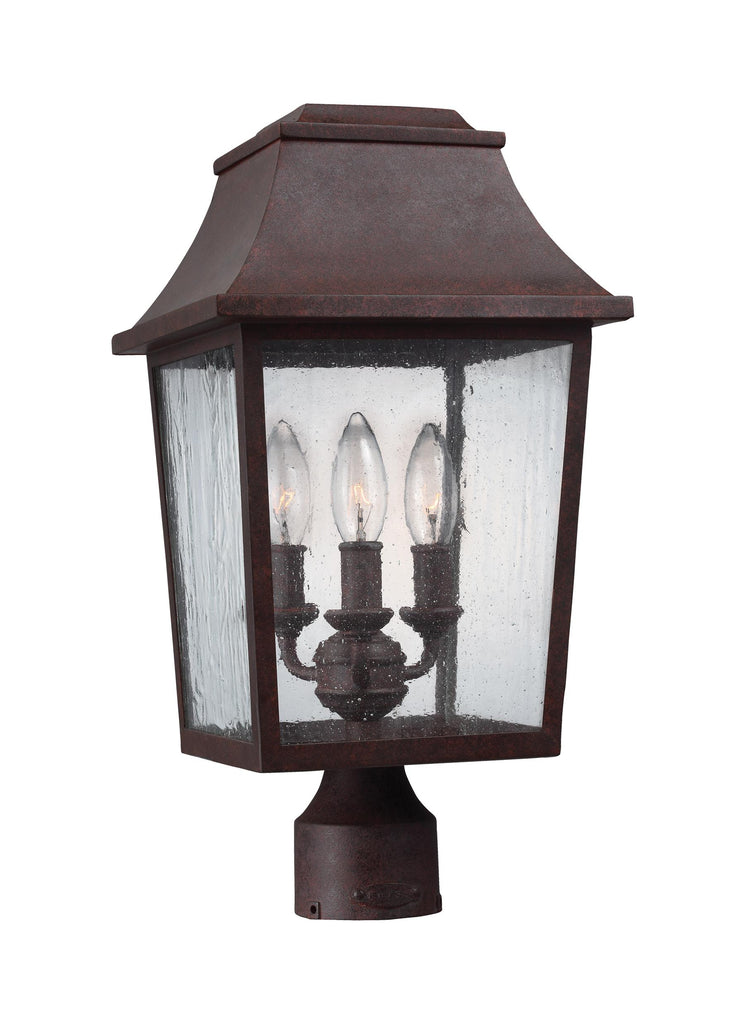 Murray Feiss 3 - Light Outdoor Post Lantern Patina Copper - C140-OL11909PCR