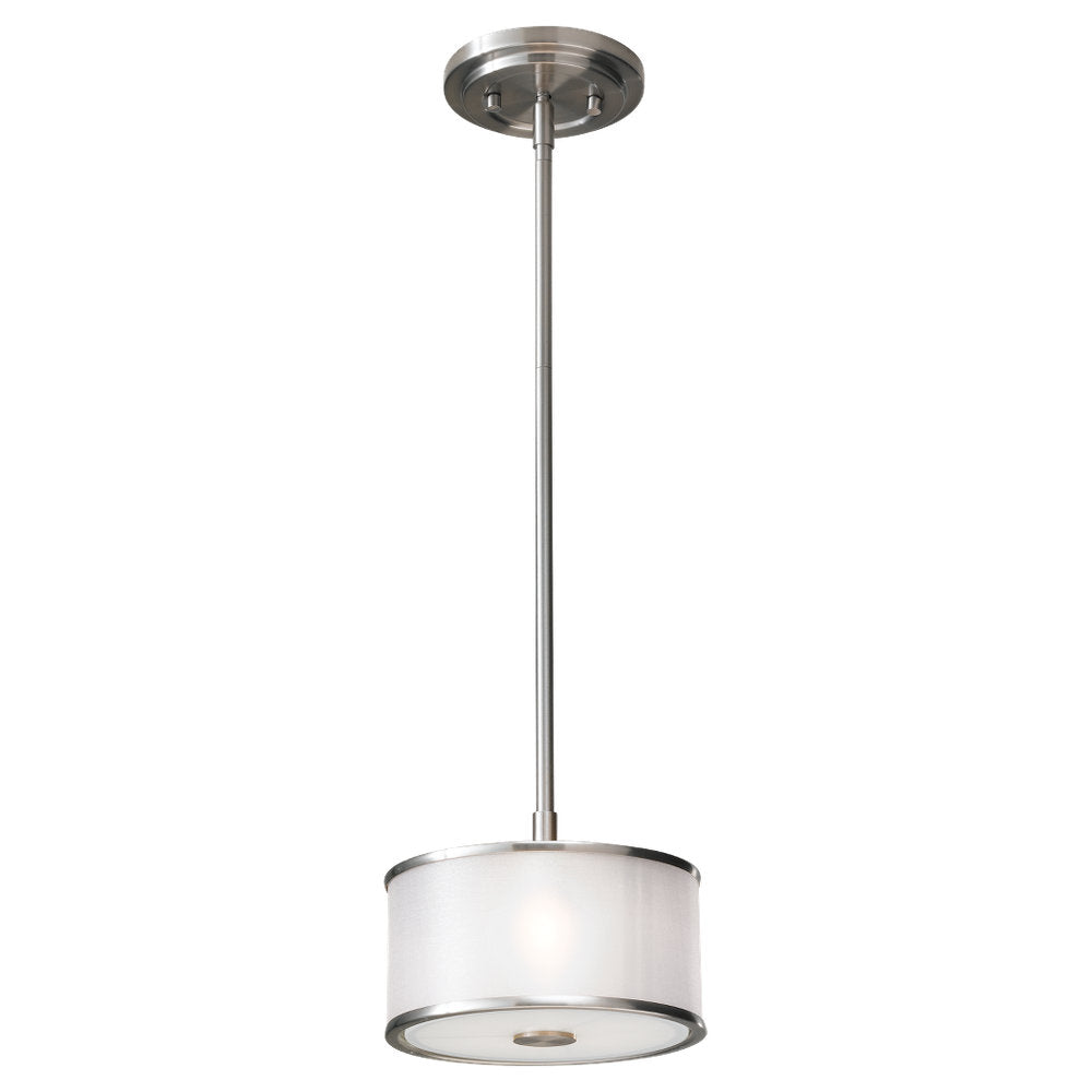 Murray Feiss 1 Bulb Brushed Steel Pendant - C140-P1137BS
