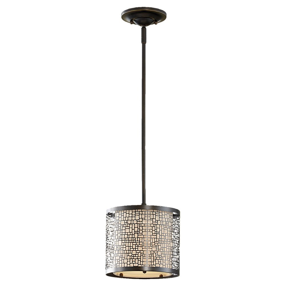 Murray Feiss 1 Bulb Light Antique Bronze Chandelier - C140-P1218LAB