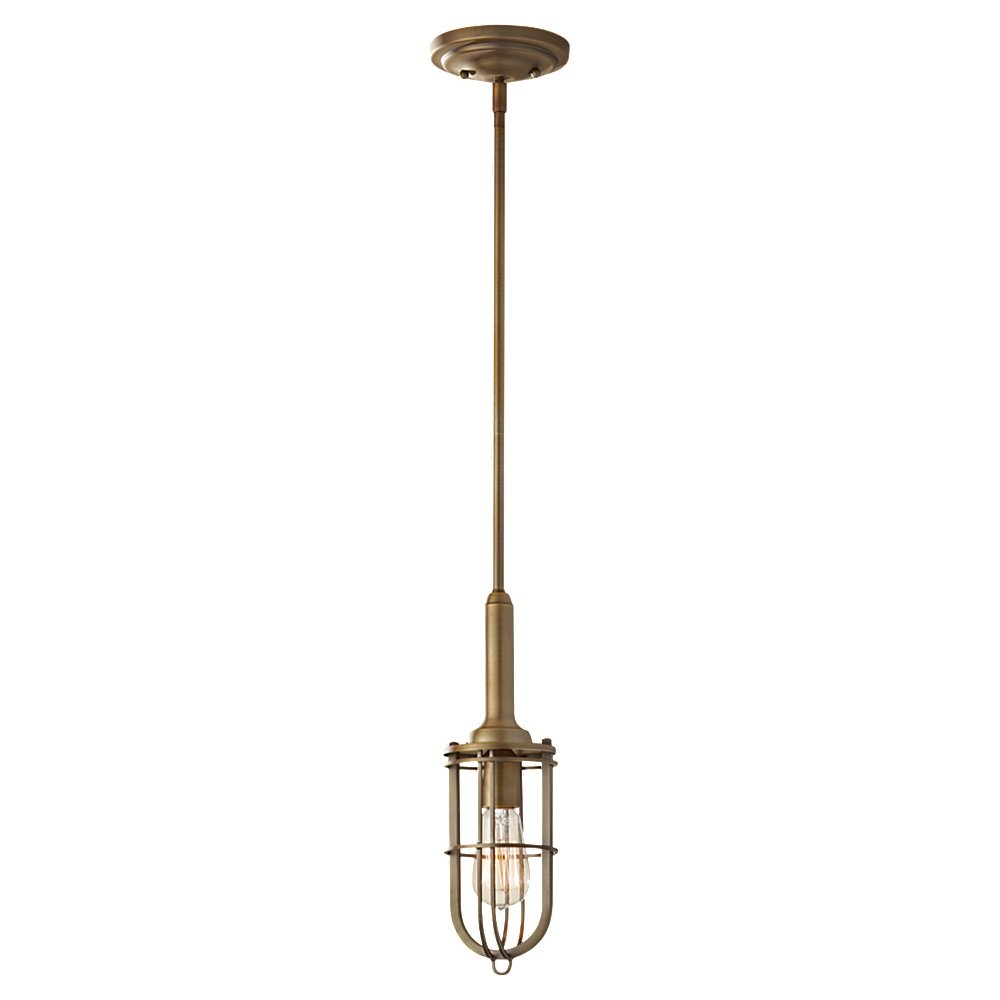 Murray Feiss 1 Bulb Dark Antique Brass Chandelier - C140-P1240DAB