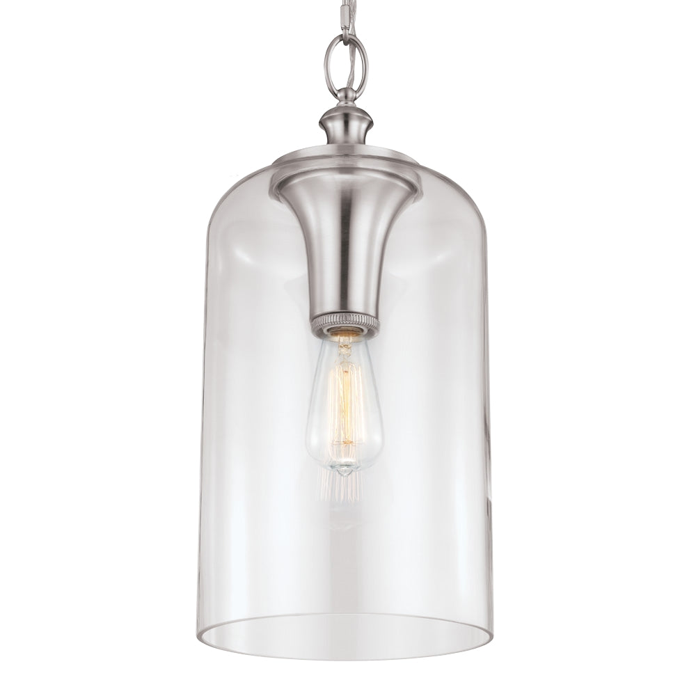 Murray Feiss 1 Bulb Brushed Steel Pendant - C140-P1309BS