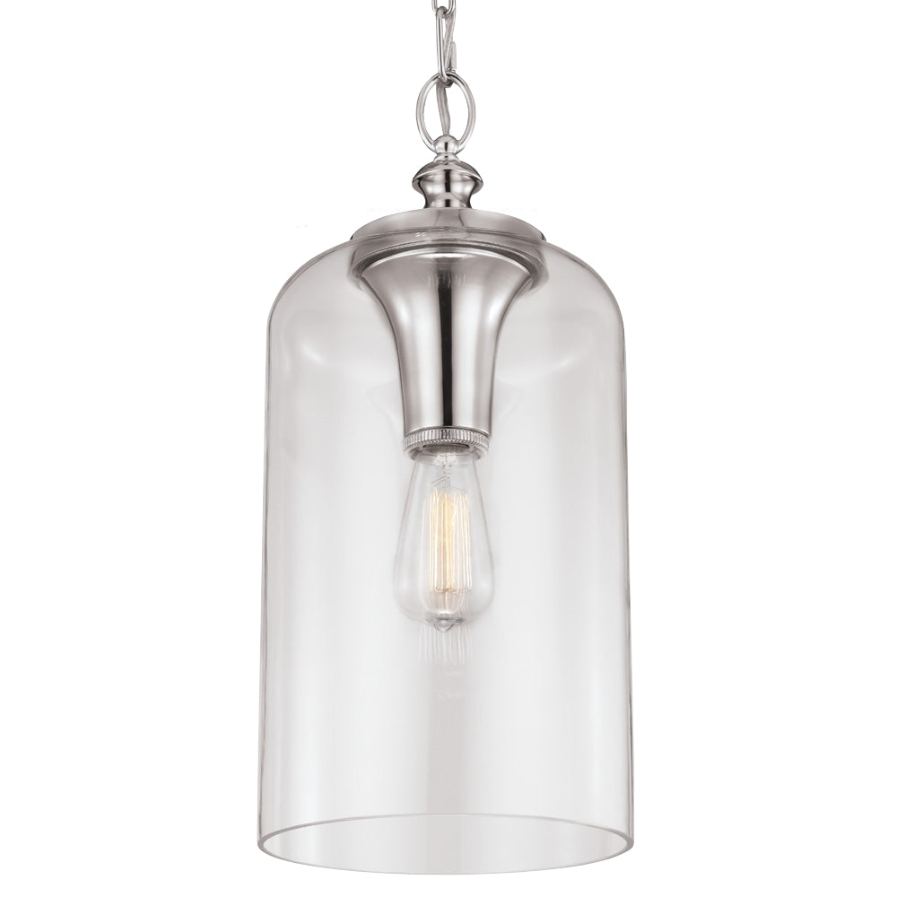 Murray Feiss 1 Bulb Polished Nickel Pendant - C140-P1309PN