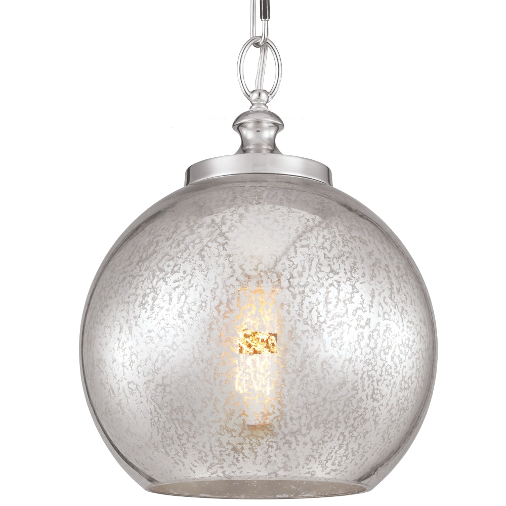 Murray Feiss 1 Bulb Polished Nickel Pendant - C140-P1317PN