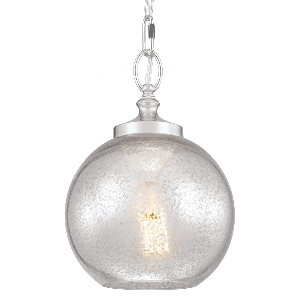 Murray Feiss 1 Bulb Polished Nickel Pendant - C140-P1318PN