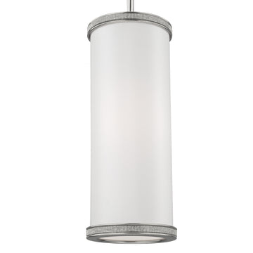 Murray Feiss 1 - Light Crystal Inlay Mini-Pendant Polished Nickel - C140-P1330PN