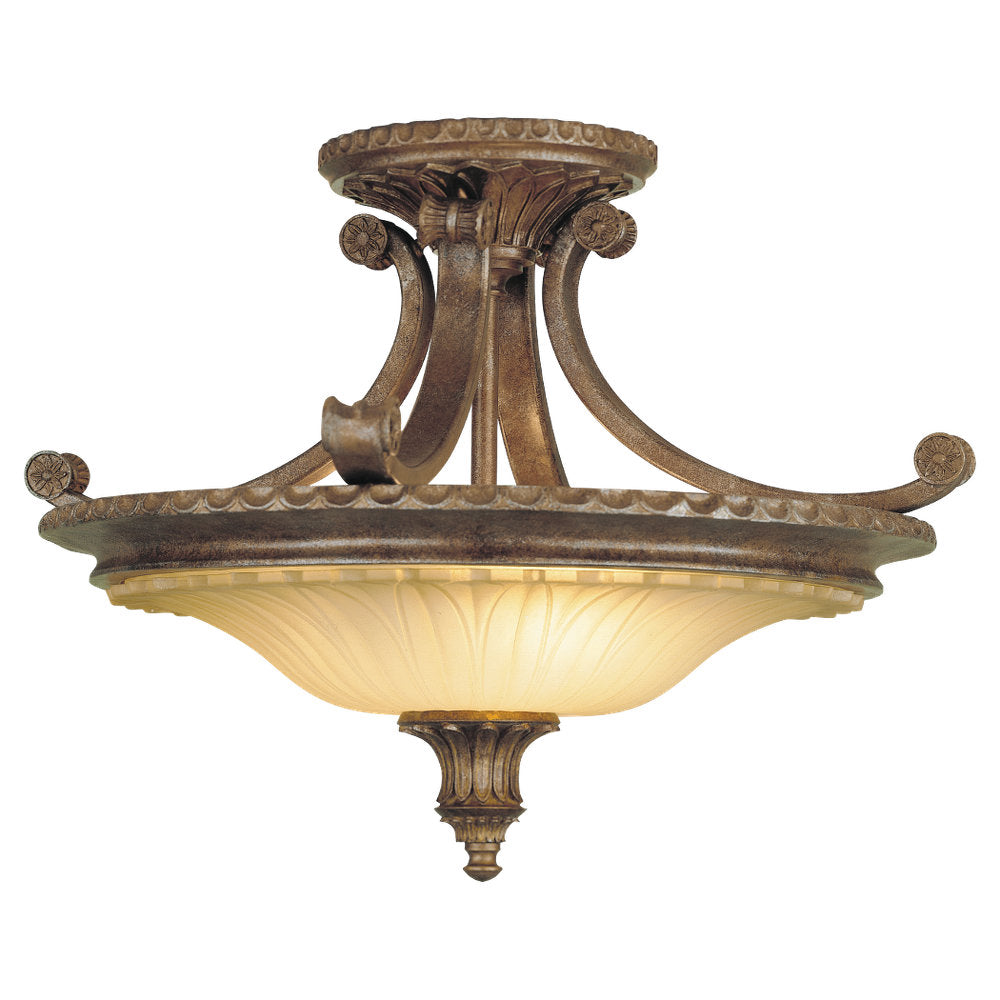 Murray Feiss 2 Bulb British Bronze Semi flushmount - C140-SF193BRB