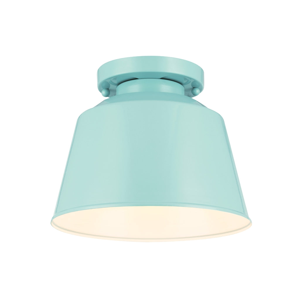 Murray Feiss 1 Bulb Hi Gloss Blue Semi Flush - C140-SF314SHBL