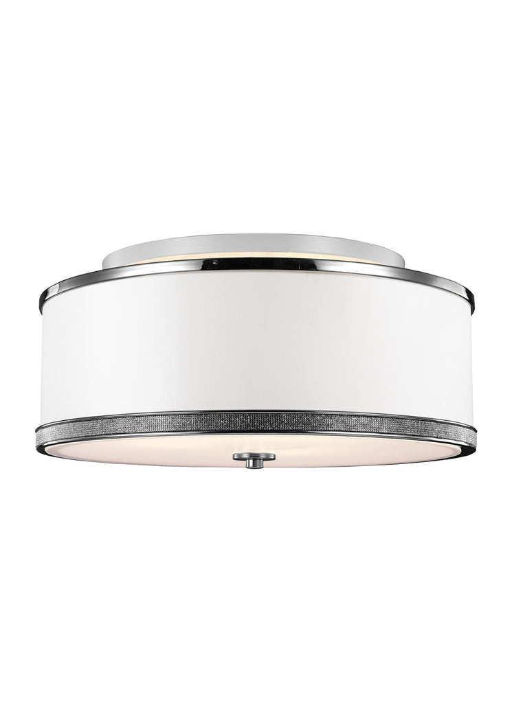 Murray Feiss 3 - Light Indoor Semi-Flush Mount Polished Nickel - C140-SF326PN