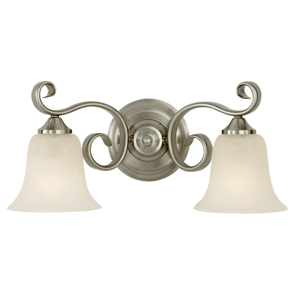 Murray Feiss 2 Bulb Brushed Steel Vanity  - C140-VS10402-BS
