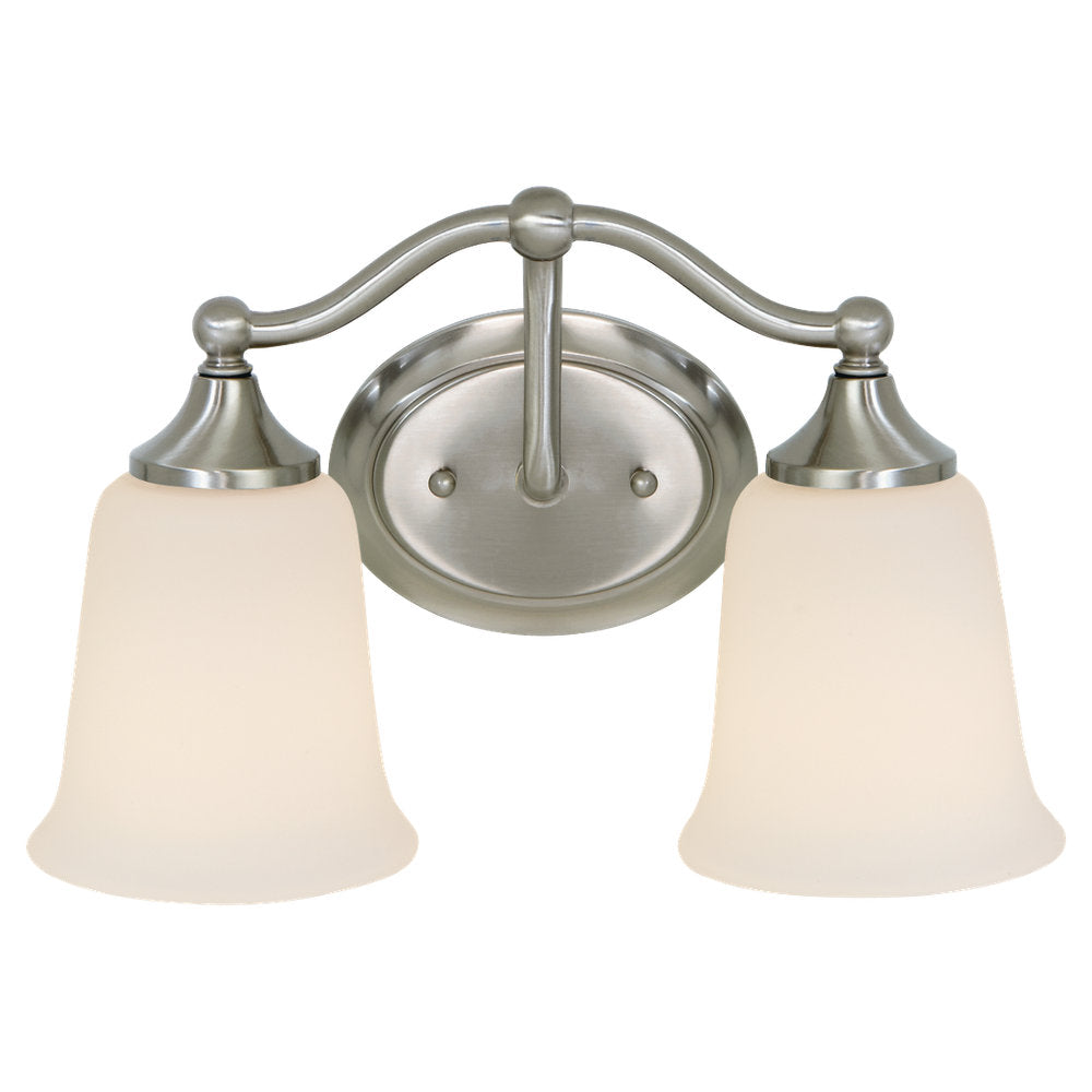 Murray Feiss 2 Bulb Brushed Steel Vanity  - C140-VS10502-BS