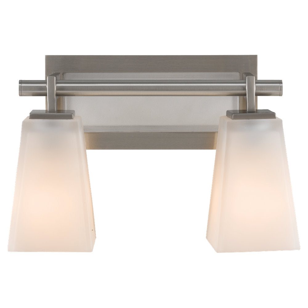 Murray Feiss 2 Bulb Brushed Steel Vanity  - C140-VS16602-BS