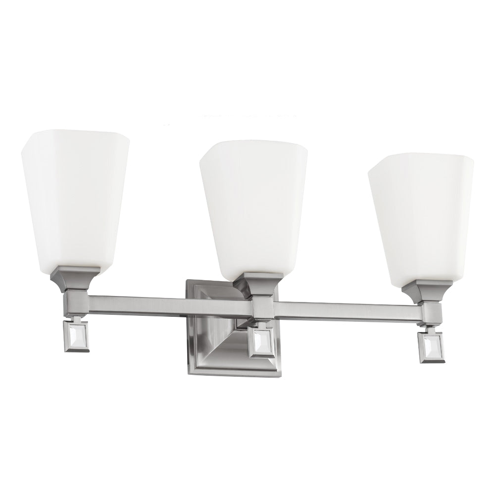 Murray Feiss 3 Bulb Brushed Steel Vanity Strip - C140-VS47003-BS