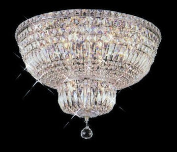 ZC121-V2528F20G By REGENCY - Tranquil Collection 24k Gold Plated Finish Flush Semi-Flush Lighting